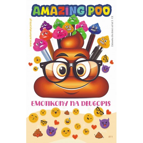 Amazing Poo - nakładki na długopis